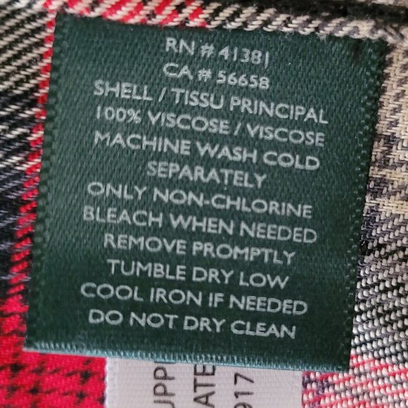 SOLD - Ralph Lauren Red Plaid Blouse US S - Picture 9 of 9